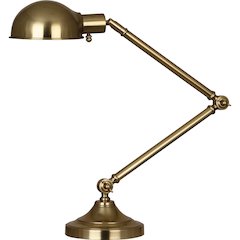 Kinetic Table Lamp in Natural Brass Color