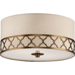 Addison Flushmount in Weathered Brass Color