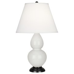 Lily Small Double Gourd Accent Lamp in Lily Glazed Ceramic Color