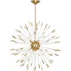 Andromeda Chandelier in Modern Brass Color