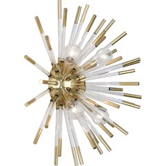 Andromeda Wall Sconce in Modern Brass Color