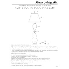 Baby Blue Small Double Gourd Accent Lamp in Baby Blue Glazed Ceramic Color