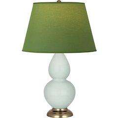 Celadon Double Gourd Table Lamp in Celadon Glazed Ceramic Color