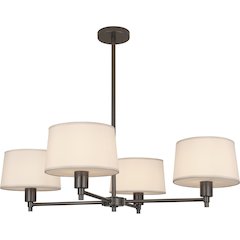 Real Simple Chandelier in Gunmetal Powder Coat Color