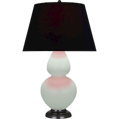 Matte Celadon Double Gourd Table Lamp in Matte Celadon Glazed Ceramic Color