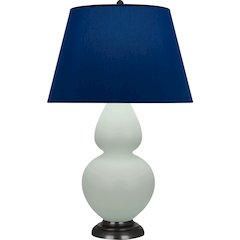 Matte Celadon Double Gourd Table Lamp in Matte Celadon Glazed Ceramic Color
