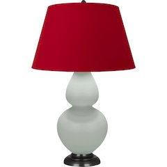 Matte Celadon Double Gourd Table Lamp in Matte Celadon Glazed Ceramic Color