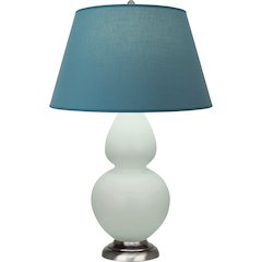 Matte Celadon Double Gourd Table Lamp in Matte Celadon Glazed Ceramic Color