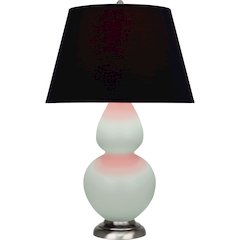 Matte Celadon Double Gourd Table Lamp in Matte Celadon Glazed Ceramic Color