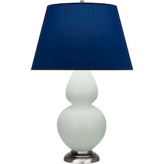 Matte Celadon Double Gourd Table Lamp in Matte Celadon Glazed Ceramic Color