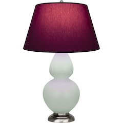 Matte Celadon Double Gourd Table Lamp in Matte Celadon Glazed Ceramic Color