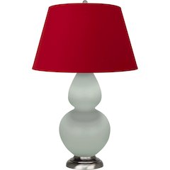 Matte Celadon Double Gourd Table Lamp in Matte Celadon Glazed Ceramic Color