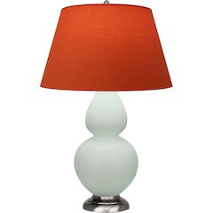 Matte Celadon Double Gourd Table Lamp in Matte Celadon Glazed Ceramic Color