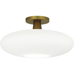 Rico Espinet Ovo Flushmount in Aged Brass Color
