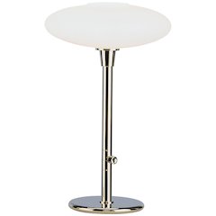 Rico Espinet Ovo Table Lamp in Polished Nickel Color