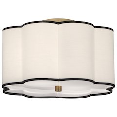 Axis Flushmount in Aged Brass Color