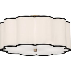 Axis Flushmount in Aged Brass Color