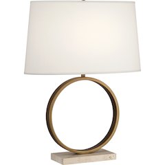 Logan Table Lamp in Aged Brass Color