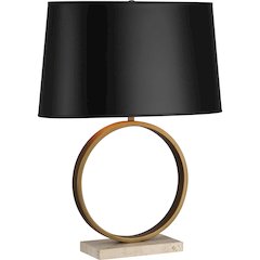 Logan Table Lamp in Aged Brass Color