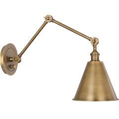 Alloy Wall Sconce in Warm Brass Color