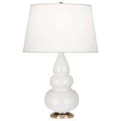Lily Small Triple Gourd Accent Lamp in Lily Glazed Ceramic Color