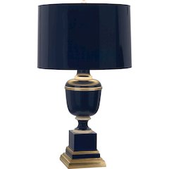 Annika Table Lamp in Midnight Blue Lacquered Paint Color