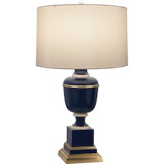 Annika Table Lamp in Midnight Blue Lacquered Paint Color