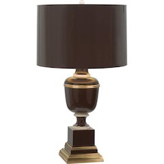 Annika Table Lamp in Chocolate Lacquered Paint Color