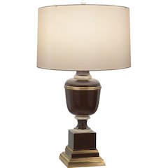 Annika Table Lamp in Chocolate Lacquered Paint And Natural Brass Color