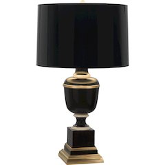 Annika Table Lamp in Black Lacquered Paint Color