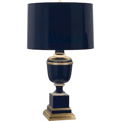 Annika Accent Lamp in Midnight Blue Lacquered Paint Color