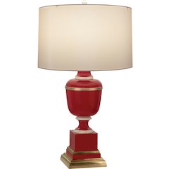 Annika Accent Lamp in Red Lacquered Paint Color