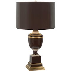 Annika Accent Lamp in Chocolate Lacquered Paint Color