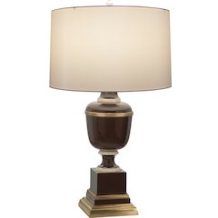 Annika Accent Lamp in Chocolate Lacquered Paint Color
