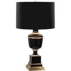 Annika Accent Lamp in Black Lacquered Paint Color