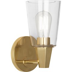 Wheatley Wall Sconce in Modern Brass Color
