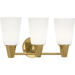 Wheatley Wall Sconce in Modern Brass Color