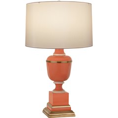 Annika Table Lamp in Tangerine Lacquered Paint Color