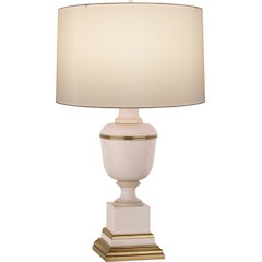 Annika Table Lamp in Blush Lacquered Paint Color