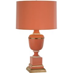 Annika Accent Lamp in Tangerine Lacquered Paint Color