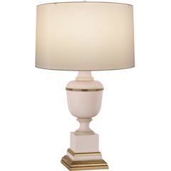Annika Accent Lamp in Blush Lacquered Paint Color