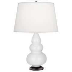Lily Small Triple Gourd Accent Lamp in Lily Glazed Ceramic Color