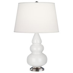 Lily Small Triple Gourd Accent Lamp in Lily Glazed Ceramic Color