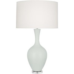 Matte Celadon Audrey Table Lamp in Matte Celadon Glazed Ceramic Color
