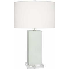 Matte Celadon Harvey Table Lamp in Matte Celadon Glazed Ceramic Color