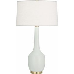 Matte Celadon Delilah Table Lamp in Matte Celadon Glazed Ceramic Color