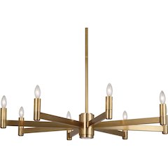 Delany Chandelier in Antique Brass Color
