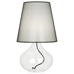 June Accent Lamp in Clear Glass Body Color