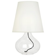 June Accent Lamp in Clear Glass Body Color
