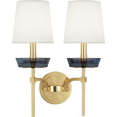 Cristallo Wall Sconce in Modern Brass Color